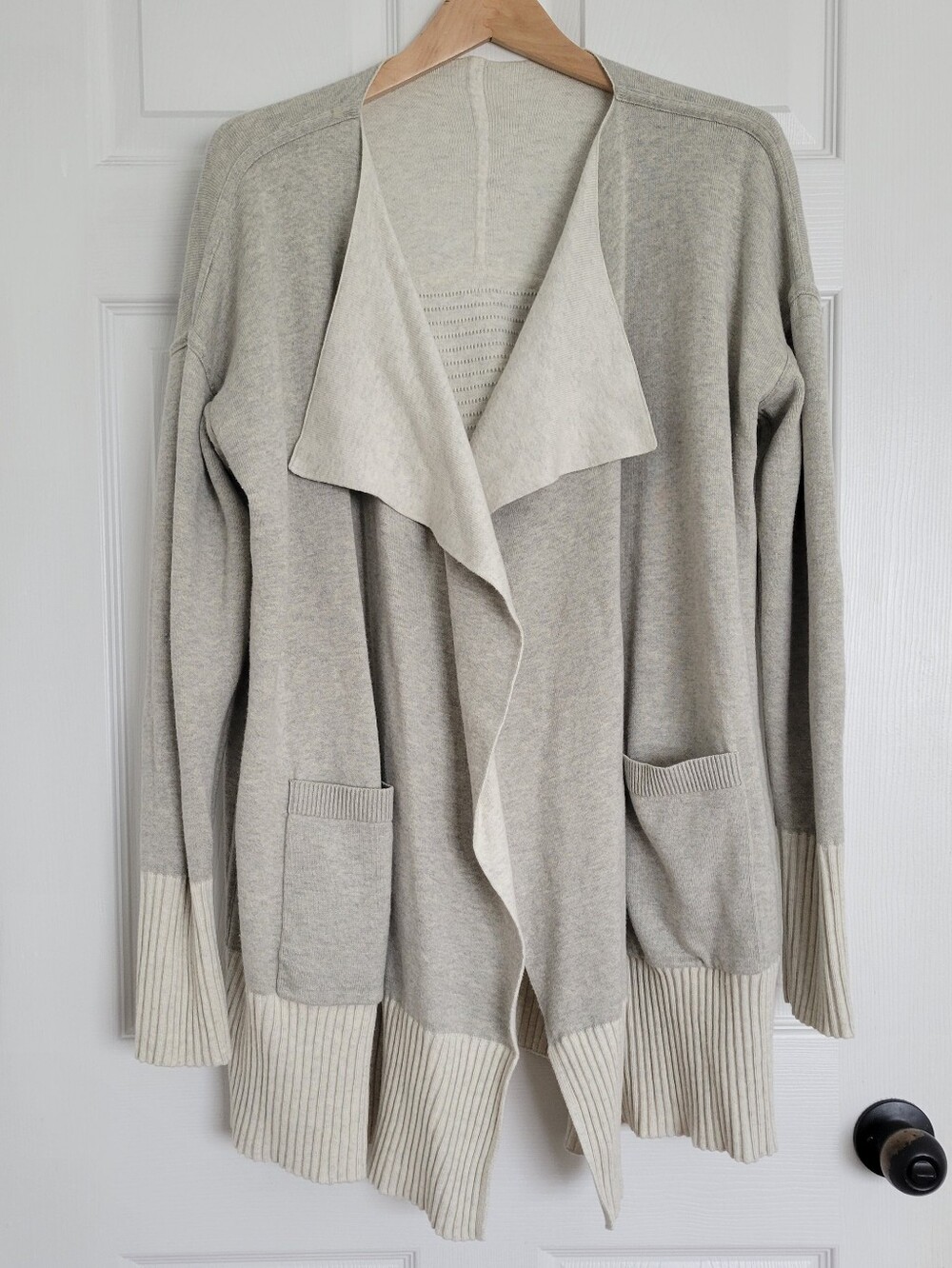 Lululemon Still Lotus Wrap Reversible Open Front Cardigan